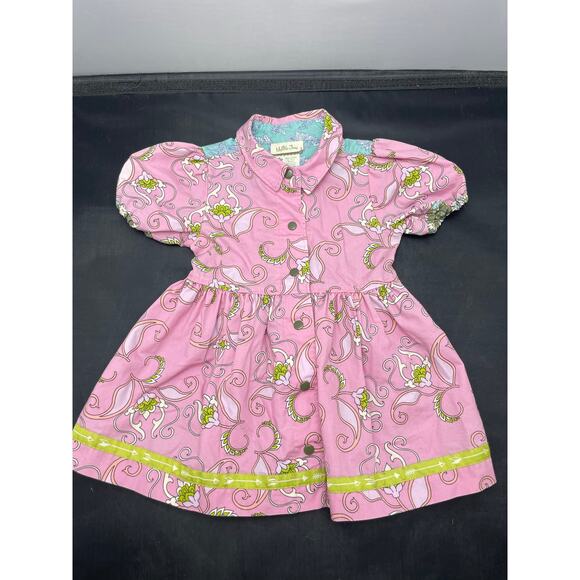 Matilda Jane Secret Fields Pink is Perfect Dress 12 mos Fit n Flare - Picture 2 of 10